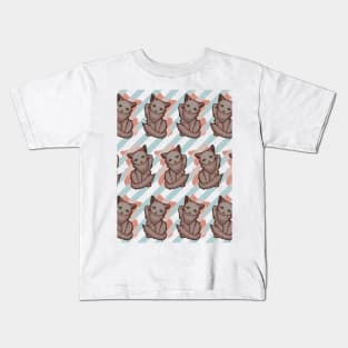 Kitty Final Boss Pattern Kids T-Shirt